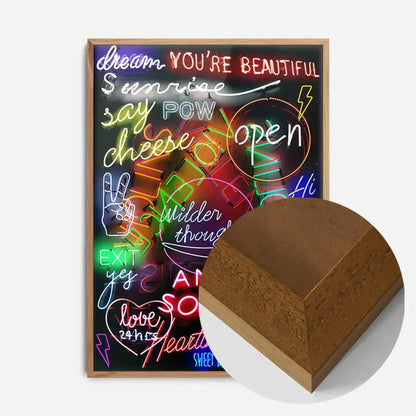 21x30cm | 8¼ x 11¾in / Oak Wood Frame