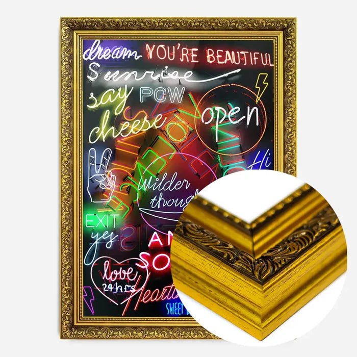 21x30cm | 8¼ x 11¾in / Gold Ornate Frame