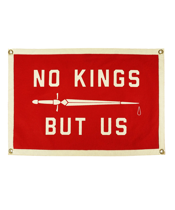 No Kings But Us Camp Flag • United By Blue x True Hand Society x Oxford Pennant Original