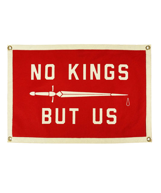 No Kings But Us Camp Flag • United By Blue x True Hand Society x Oxford Pennant Original
