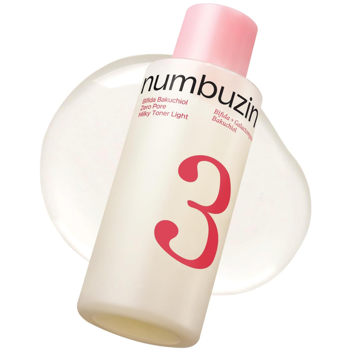 NUMBUZIN No.3 Bifida Bakuchiol Zero Pore Milky Toner Light Nudie Glow Australia