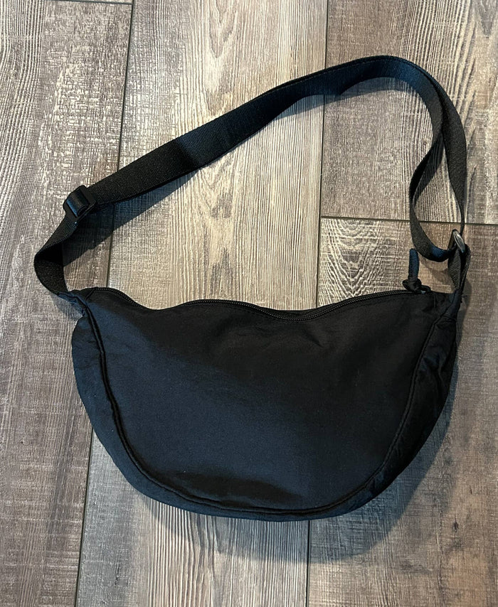 Nylon Crescent Crossbody Bag