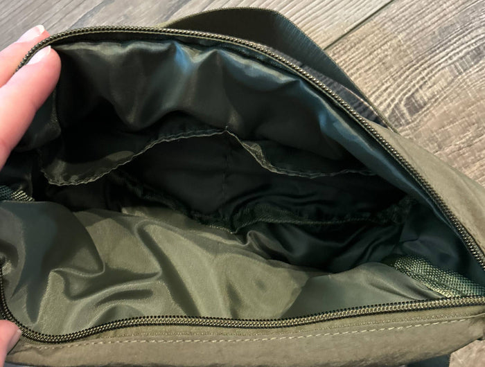 Nylon Crescent Crossbody Bag