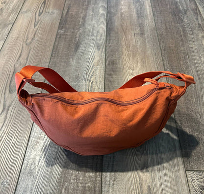 Nylon Crescent Crossbody Bag