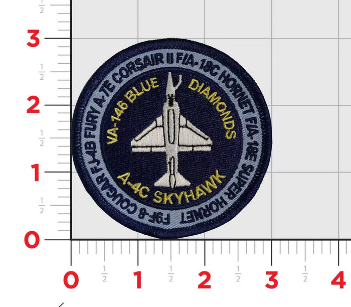 Officially Licensed US Navy  VA-146/ VFA-146 Blue Diamonds Throwback Shoulder Patch