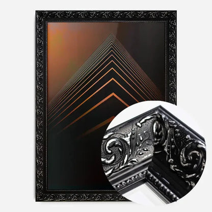 21x30cm | 8¼ x 11¾in / Black Ornate Frame