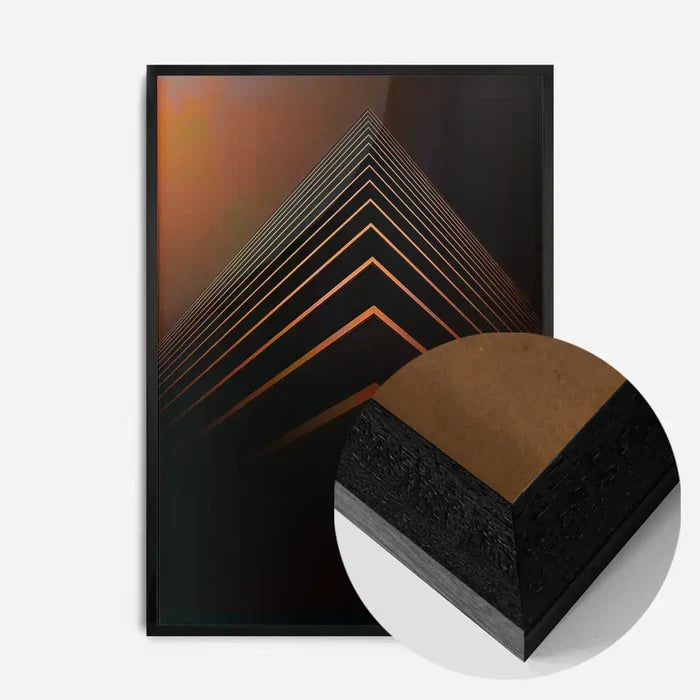 21x30cm | 8¼ x 11¾in / Black Wood Frame