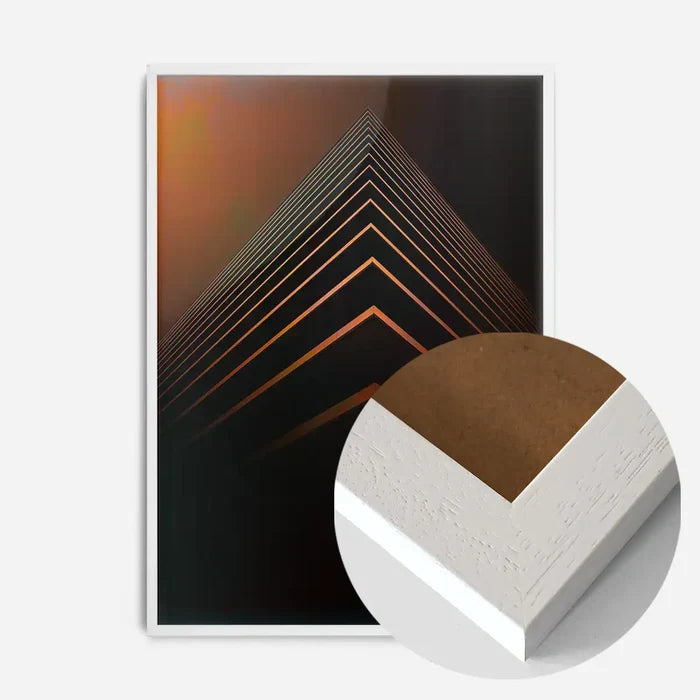 21x30cm | 8¼ x 11¾in / White Wood Frame