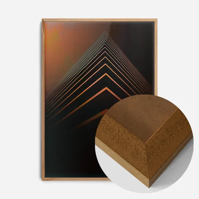 21x30cm | 8¼ x 11¾in / Oak Wood Frame