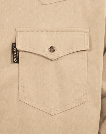Outback Trading Co. Khaki Everett Long Sleeve Shirt 42731-KKI