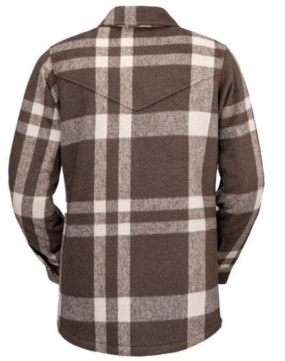 Outback Trading Co. Women's Brown C'Anne Plaid Shirt Jacket 29649-BRN