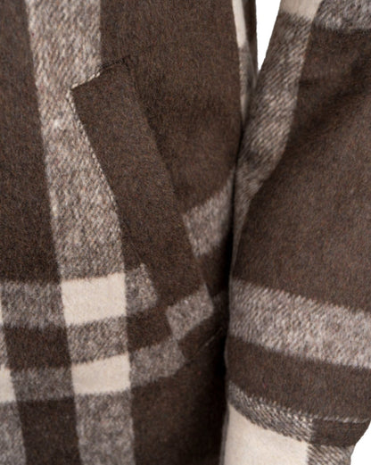 Outback Trading Co. Women's Brown C'Anne Plaid Shirt Jacket 29649-BRN
