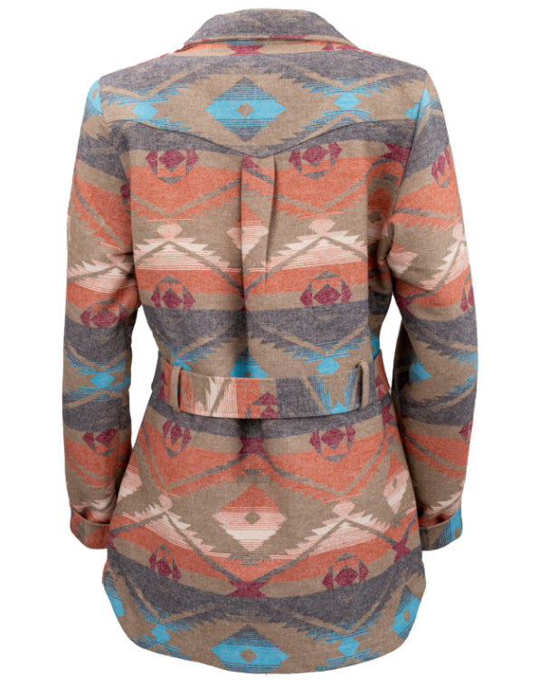 Outback Trading Company Women's Vara Rust Aztec Jacket 29893-RST