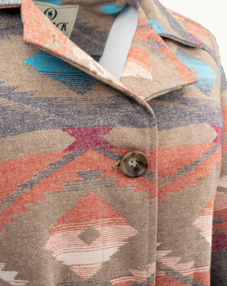 Outback Trading Company Women's Vara Rust Aztec Jacket 29893-RST