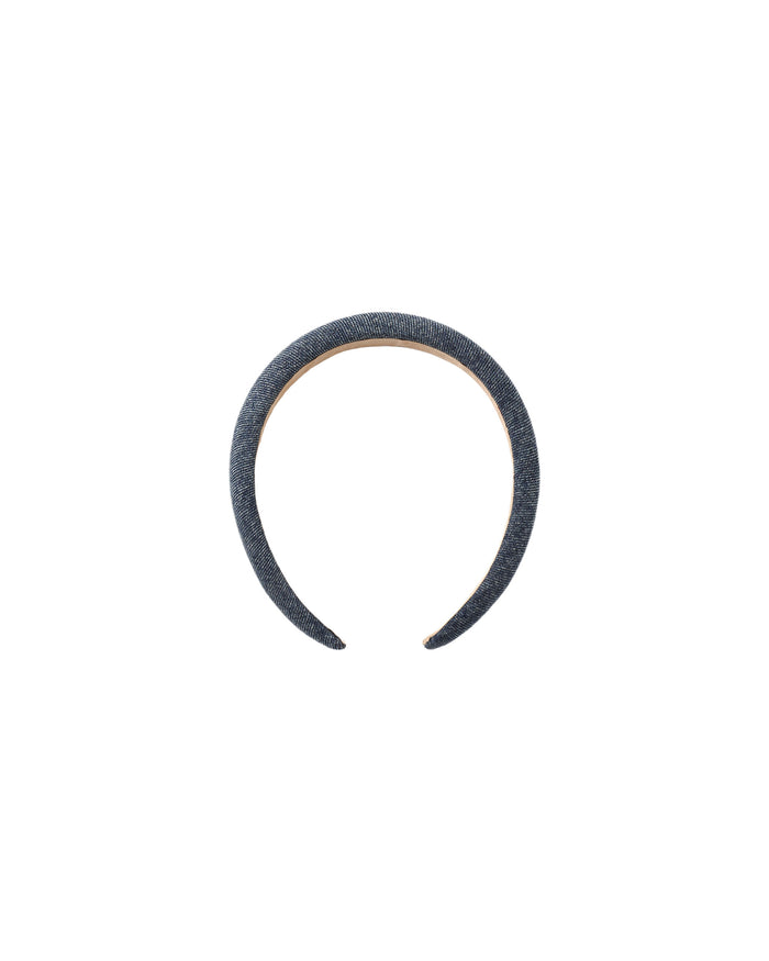 Padded Headband Indigo - Wee Bee Baby Boutique