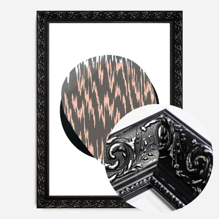 21x30cm | 8¼ x 11¾in / Black Ornate Frame