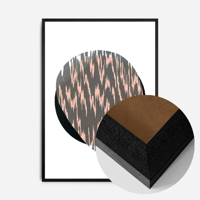 21x30cm | 8¼ x 11¾in / Black Wood Frame