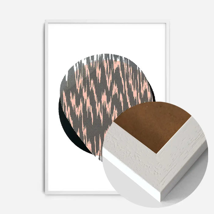 21x30cm | 8¼ x 11¾in / White Wood Frame
