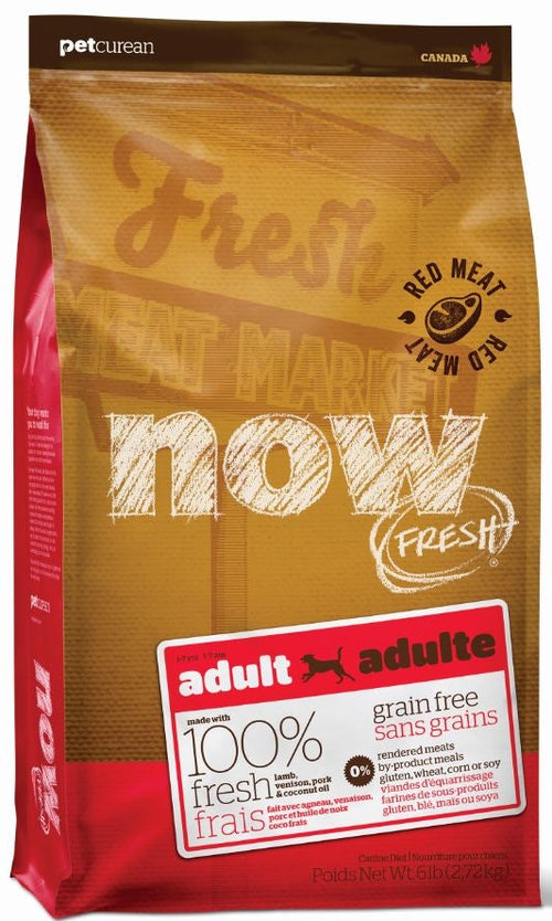 Petcurean Now! Fresh LAMB & PORK  Red Meat Recipe for Adult Dogs
