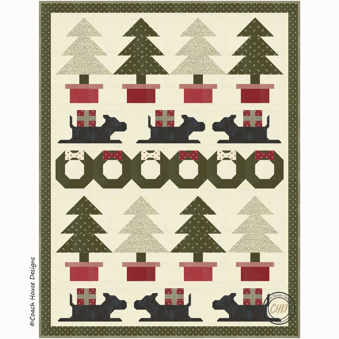 Puppy's First Christmas Downloadable PDF Quilt Pattern