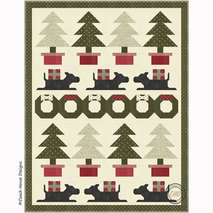 Puppy's First Christmas Downloadable PDF Quilt Pattern