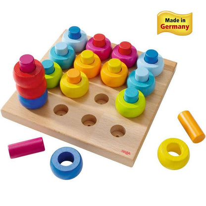 Rainbow Whirls Peg Game - Wee Bee Baby Boutique