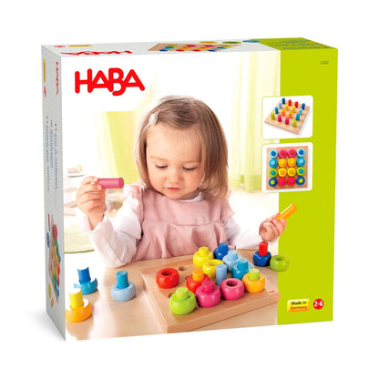 Rainbow Whirls Peg Game - Wee Bee Baby Boutique