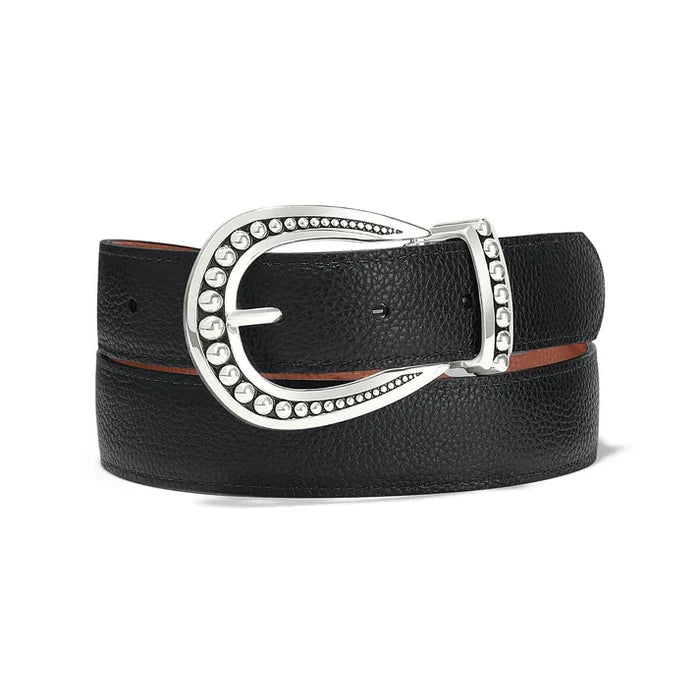 Really Tough Ladies Brown & Black Reversible Leather Belt B4059U