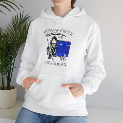 Recovery Or Relapse Reaper dtg Hoodie