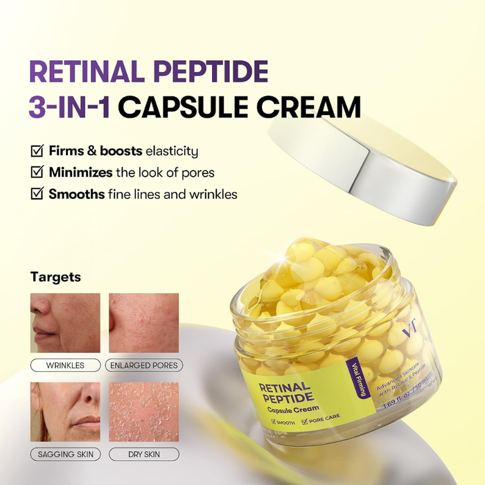 VT Cosmetics Retinal Peptide Capsule Cream Nudie Glow Australia