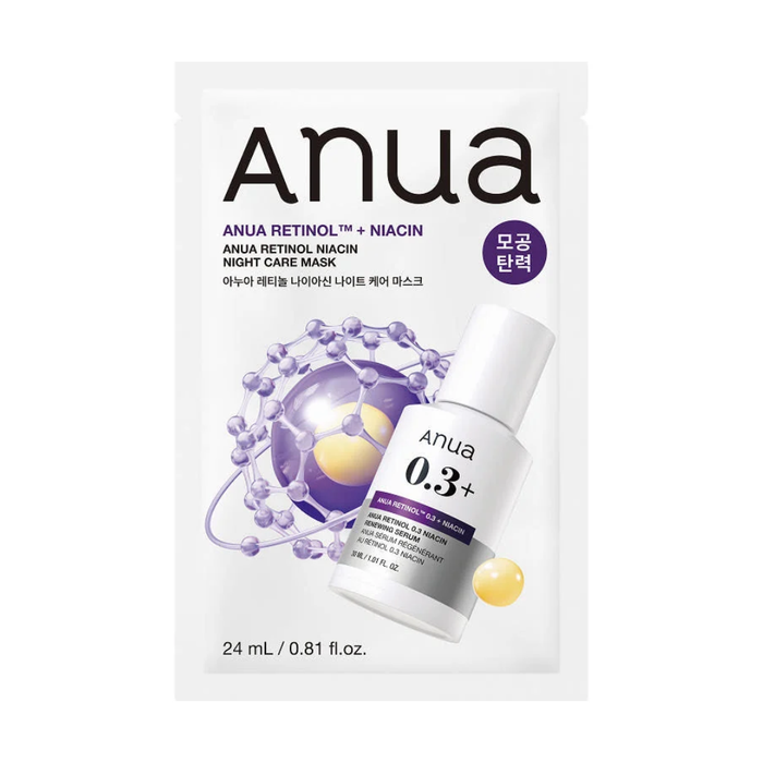 Anua Retinol Niacin Night Care Mask Nudie Glow Australia