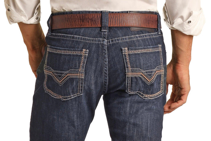 Rock & Roll Denim Men's Reflex Revolver Slim Fit Straight Leg Jeans RRMD1RR13X-Painted Cowgirl Western Store