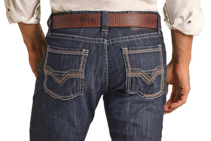 Rock & Roll Denim Men's Reflex Revolver Slim Fit Straight Leg Jeans RRMD1RR13X-Painted Cowgirl Western Store