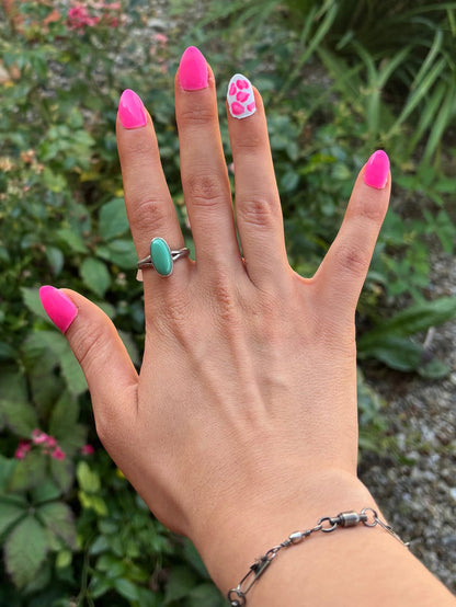 Royston Turquoise Handmade Navajo Sterling Silver Ring
