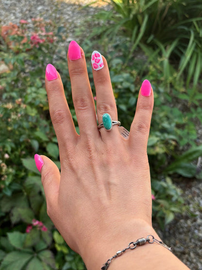 Royston Turquoise Handmade Navajo Sterling Silver Ring