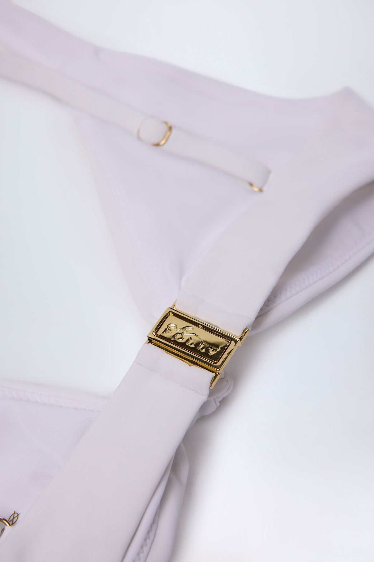 Knot-Detail Bikini Top in White