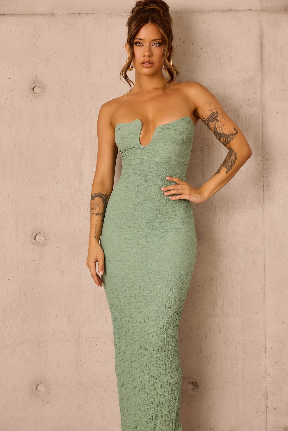 Saya Midi Dress - Sage