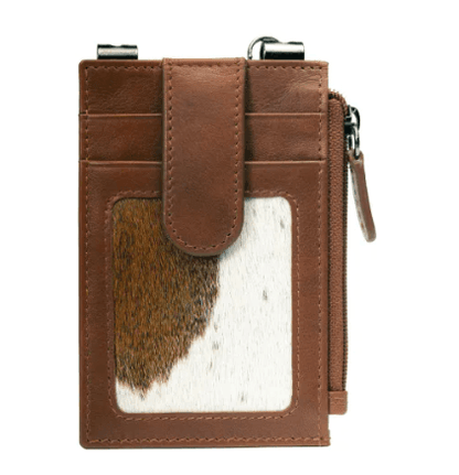Sidekick V2 Toffee Hair-On Genuine Leather Security Wallet 1070H-TOF