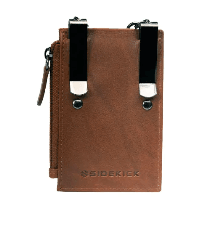 Sidekick V2 Toffee Hair-On Genuine Leather Security Wallet 1070H-TOF