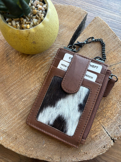 Sidekick V2 Toffee Hair-On Genuine Leather Security Wallet 1070H-TOF