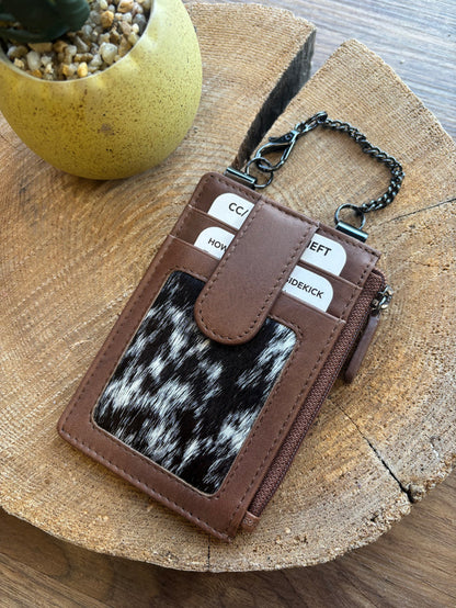 Sidekick V2 Toffee Hair-On Genuine Leather Security Wallet 1070H-TOF