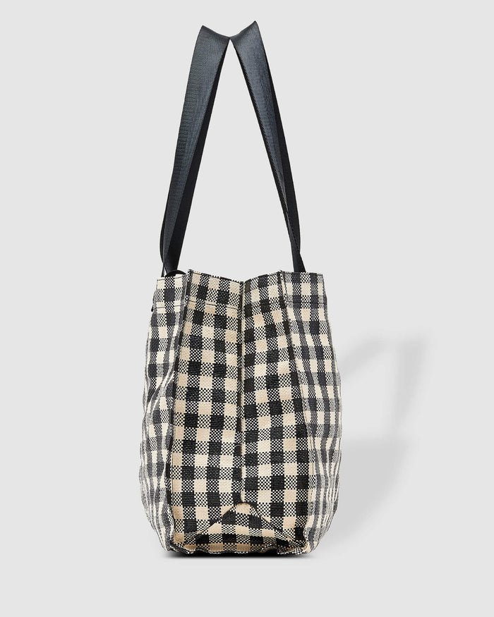 Simpson Tote Bag - Black/Cream