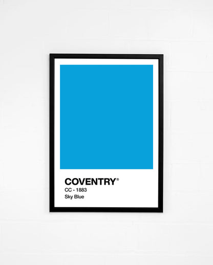 ART OF Coventry Sky Blue Framed Print | Football Wall Art
