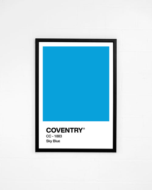 ART OF Coventry Sky Blue Framed Print | Football Wall Art