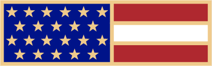 Smith and Warren American Flag Commendation Bar 1-3/8" x 3/8"