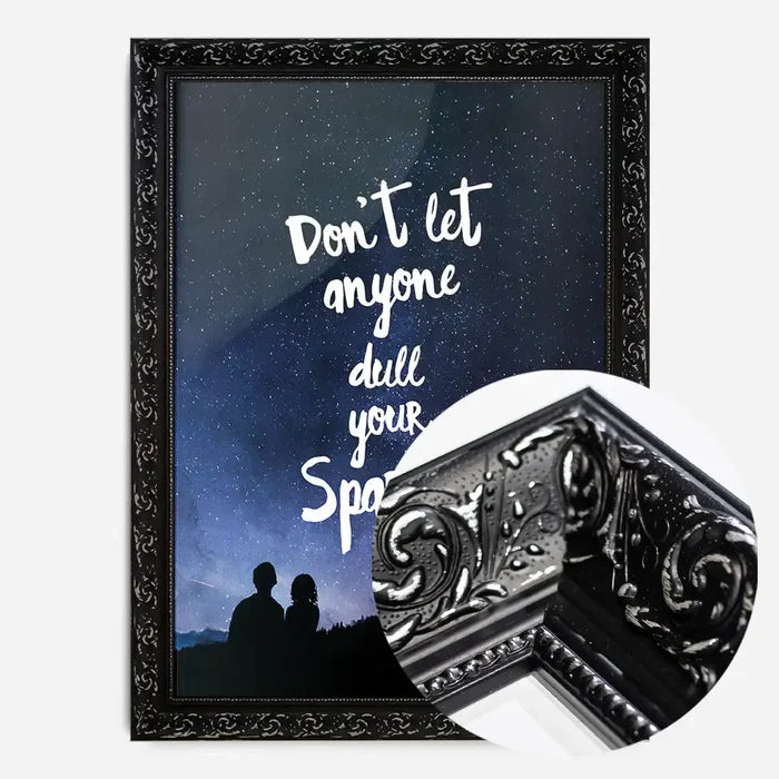 21x30cm | 8¼ x 11¾in / Black Ornate Frame