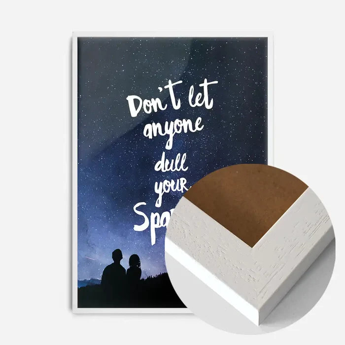 21x30cm | 8¼ x 11¾in / White Wood Frame