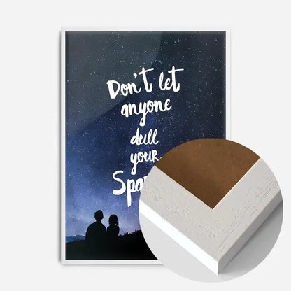 21x30cm | 8¼ x 11¾in / White Wood Frame