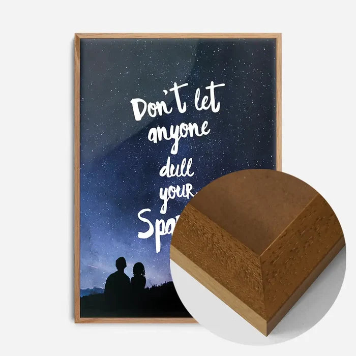 21x30cm | 8¼ x 11¾in / Oak Wood Frame
