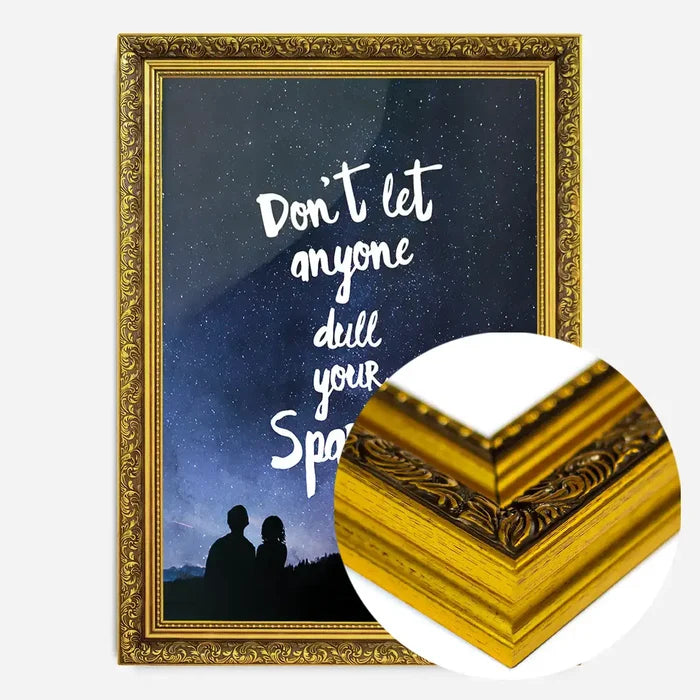 21x30cm | 8¼ x 11¾in / Gold Ornate Frame